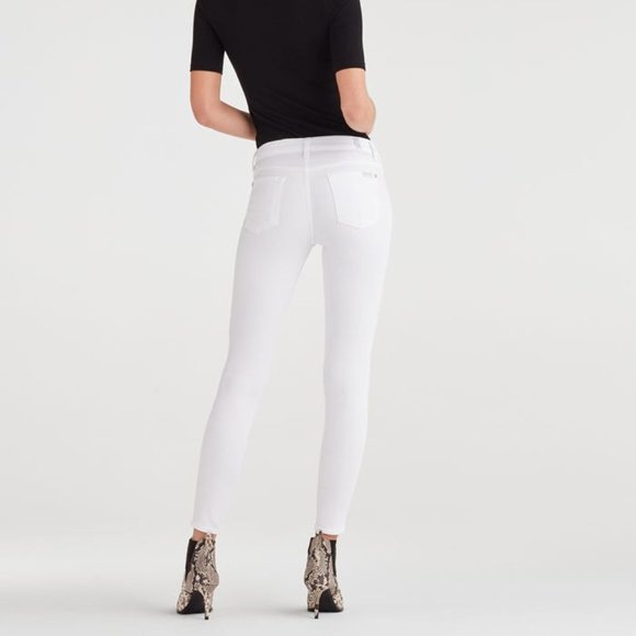 7 For All Mankind Denim - 7 For All Mankind Jeans The Skinny in Clean White